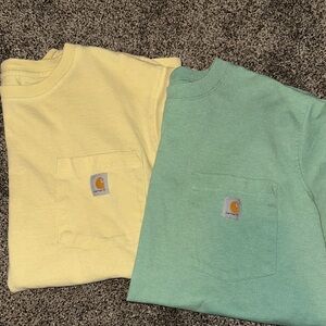 Carhartt Women’s Yellow & Green Pocket Tees